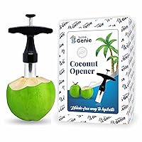 Home Genie Stainless Steel Coconut Opener Tool | Portable Coconut Opener Tool | Coconut Opener Tool Stainless Steel |Kitchen Tools-Assorted Colors-Pack of 1