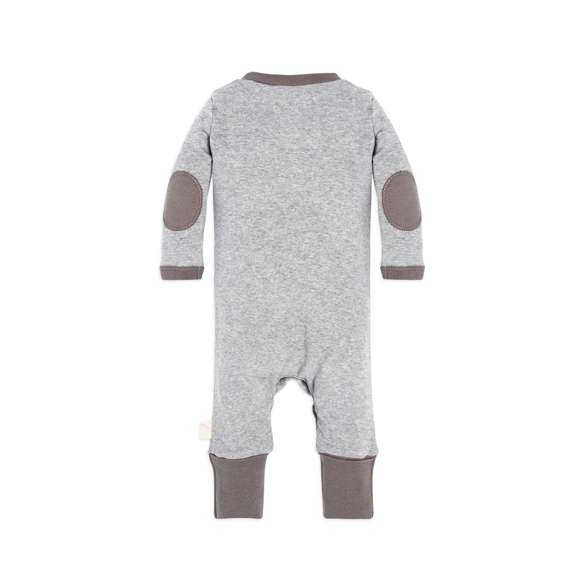 Burt's Bees Baby baby-boys Romper Jumpsuit, 100% Organic Cotton One-piece Short Sleeve Shortall, Long Sleeve Coverall