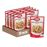 Betty Crocker Chocolate Chip Cookie Mix, Makes (12) 2-inch Cookies, 7.5 oz. (Pack of 9)