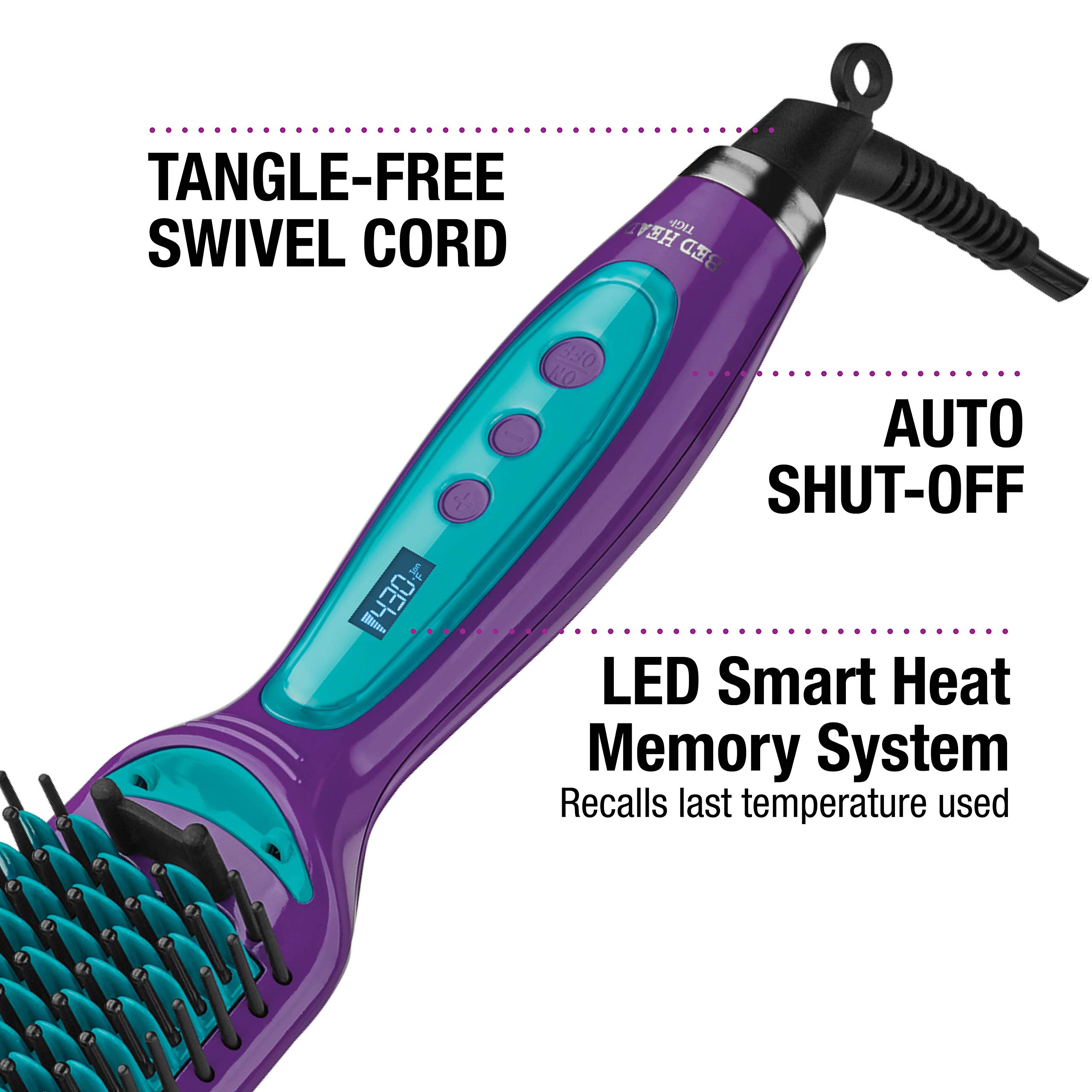 Bed Head Smooth Operator Straightening Styling Brush | Detangle and Straighten Hair, (4-1/2 in)