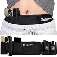 Belly Band Holster for Concealed Carry - Gun Holsters for Men Women, Waist Holster for Pistols, Fit Glock, Ruger Lcp, S&W M&P 40 Shield Bodyguard, Sig Sauer, Beretta, 1911, Etc