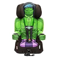 KidsEmbrace Marvel Hulk 2-in-1 Forward-Facing Booster Car Seat LATCH | 5-Point Harness Booster 22-65lbs converts to Belt-Positioning Booster 40-100lbs | Adjustable
