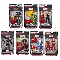 Avengers Marvel Legends Iron Man, Blizzard, War Machine and More Action Figures Wave 3 Set of 7