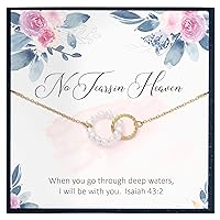 No Tears in Heaven Isaiah 43 2 Memorial Gifts Religious Jewelry Bible Verse Remembrance Gifts for Bereavement Gifts for Grieving Gifts