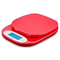 Ozeri ZK24 Garden and Kitchen Scale, with 0.5 g (0.01 oz) Precision Weighing Technology , Red