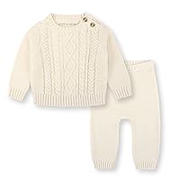 Hope & Henry Layette Long Sleeve Cardigan Sweater and Legging 2-Piece Set