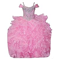 Wenli Girls' Glitz Formal Beaded Pageant Gowns