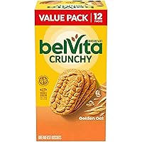 belVita Golden Oat Breakfast Biscuits, Value Pack, 12 Packs (4 Biscuits Per Pack)