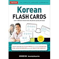 Korean Flash Cards Kit: Learn 1,000 Basic Korean Words and Phrases Quickly and Easily! (Hangul & Romanized Forms) Downloadable Audio Included Korean Flash Cards Kit: Learn 1,000 Basic Korean Words and Phrases Quickly and Easily! (Hangul & Romanized Forms) Downloadable Audio Included Cards Kindle