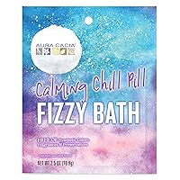 Aura Cacia Calming Chill Pill Fizzy Bath | GC/MS Tested for Purity | 2.5 oz (70.9g)