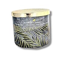 Baꞎh aпd Body Works 3-Wick Scented Candle 14.5 oz(Packaging May Vary) (Ebony Sands)