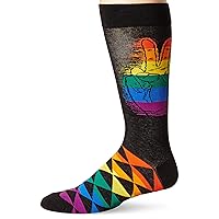 K. Bell Men's Fun Pride Crew Socks-1 Pairs-Cool & Empowering Novelty Fashion Gifts