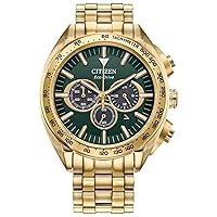 Eco-Drive Carson Gold-Tone Bracelet Watch | 43mm | CA4542-59X