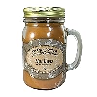 Our Own Candle Company, Hot Buns Scented Mason Jar Candle, 100 Hour Burn Time, Made in The USA - 13 Ounces
