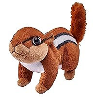 Pocketkins Eco Chipmunk, Stuffed Animal, 5 Inches, Plush Toy, Made from Recycled Materials, Eco Friendly