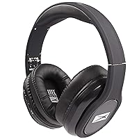Altec Lansing MZX668-BLK Evolution 2 Bluetooth Headphones, Just Ask Siri and Google Voice Assistant, 30 Foot Wireless Range, 8 Hours of Battery Life, Dynamic Bass, Convenient Controls, Black