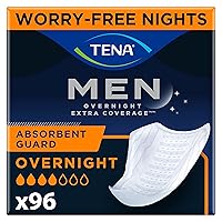 TENA Incontinence Guards for Men, Super Absorbency - 96 Count