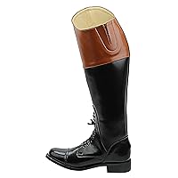 ROYAL Women Ladies Pull On Field Fox Hunt Hunting Boots Without Back Zipper Tan Top