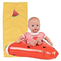 Water Baby Doll, SplashTime Baby Tot Fresh Watermelon, 8.5 inch Baby Doll for Water Play. Quick Dry & Machine Washable. Perfect Bath Toys for 1 Year Old and Over
