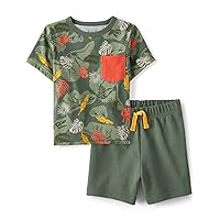 The Children's Place baby-boys And Toddler Boys Short Sleeve Top and Shorts, 2 Pc Set