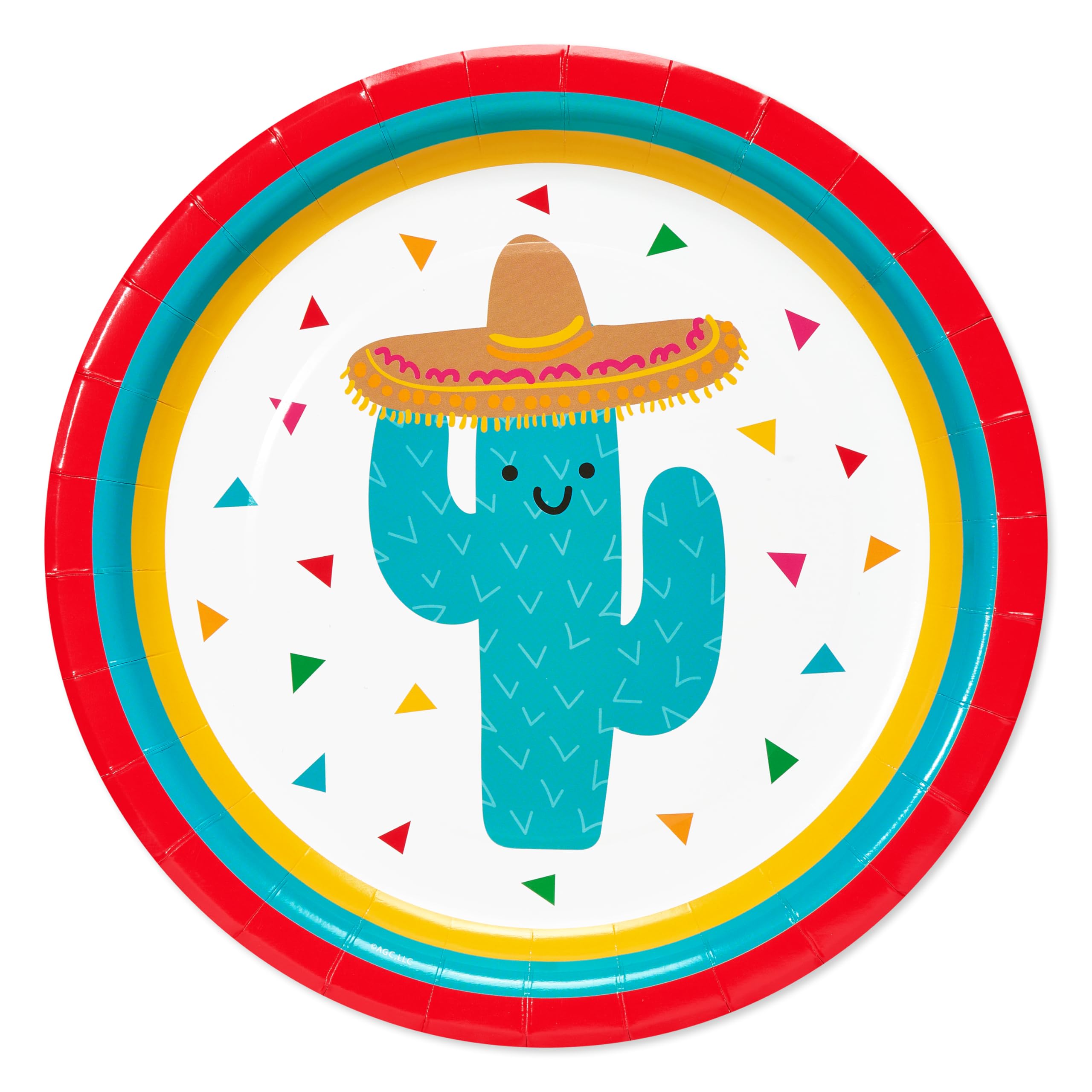 American Greetings 36-Count Paper Dinner Plates, Fiesta Party Supplies
