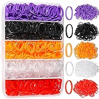 Rubber Bands for Hair, YGDZ 5 Colors 600 PCS Elastic Hair Ties with Organizer Box, Small Hair Bands for Girl, Baby, Hair Accessories for Women, Toddler