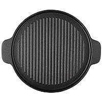 Cast iron Grill Griddle,Grill Pan for Indoor Cooking,Stove Top Griddle for Grilling on gas grill,Round Grill Griddle for Induction Cooktop