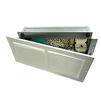 Hidden Wall Safe, Hidden as Air Vent in Plain Sight, Secures Jewelry, Valuables, Cash etc, White