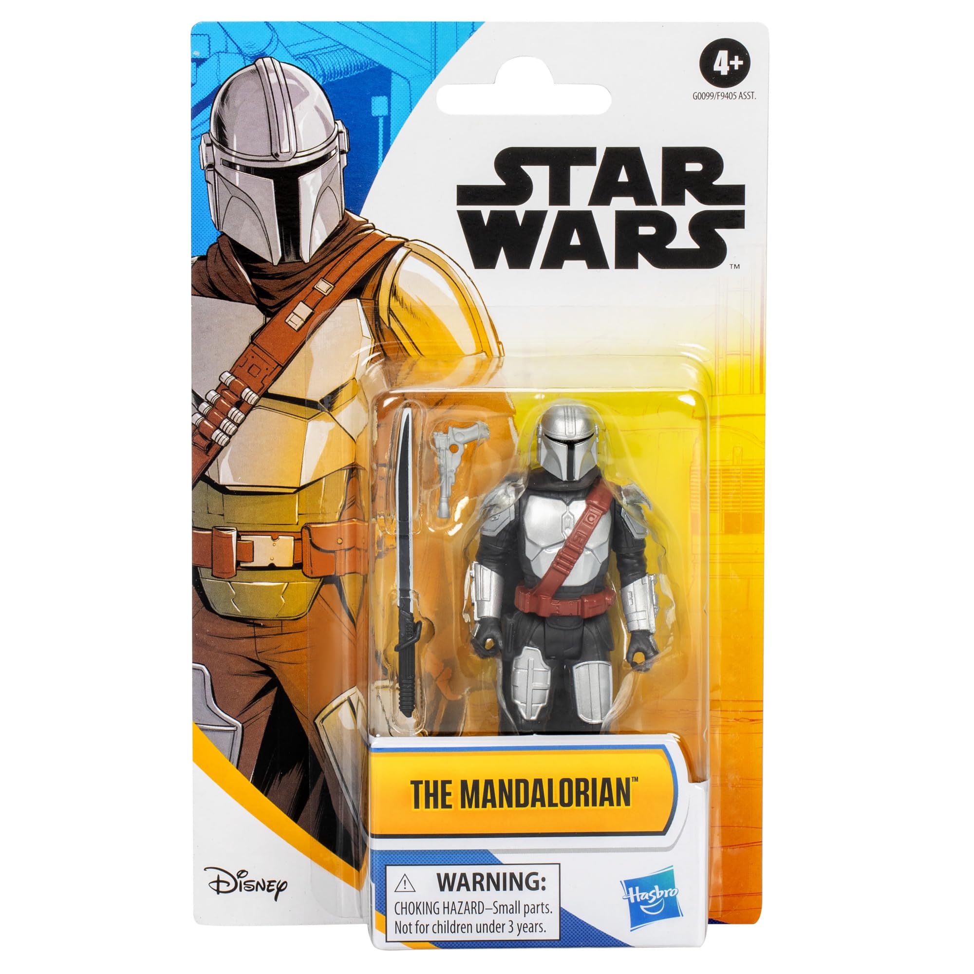 STAR WARS Epic Hero Series The Mandalorian 4-Inch Action Figure & 2 Accessories, Toys for 4 Year Old Boys and Girls