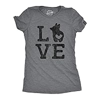 Womens Love Corgi T Shirt Funny Pet Puppy Dog Mom Animal Lover Graphic Tee