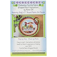 Jody Houghton Designs Clothesline Rope and Fabric Bowl Pattern, Multi