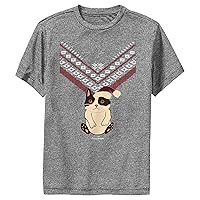 Marvel Kids Hawkeye Cat Ugly Christmas Sweater Poster Boys T-Shirt