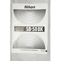 Nikon SB-50DX Autofocus Speedlight Original Instruction Manual