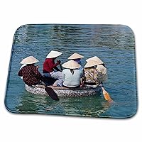 3dRose Women in bamboo basket boats, Nha Trang, Vietnam - AS38... - Dish Drying Mats (ddm-133195-1)