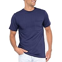 STRETCH IS COMFORT Men’s Oh So Soft Luxe Stretch Basic Pocket Tee
