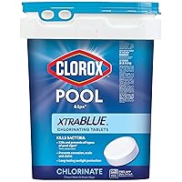 Clorox® Pool&Spa™ XtraBlue 3” Swimming Pool Chlorinating Tablets, Kills Bacteria & Stops Algae (35 LB)