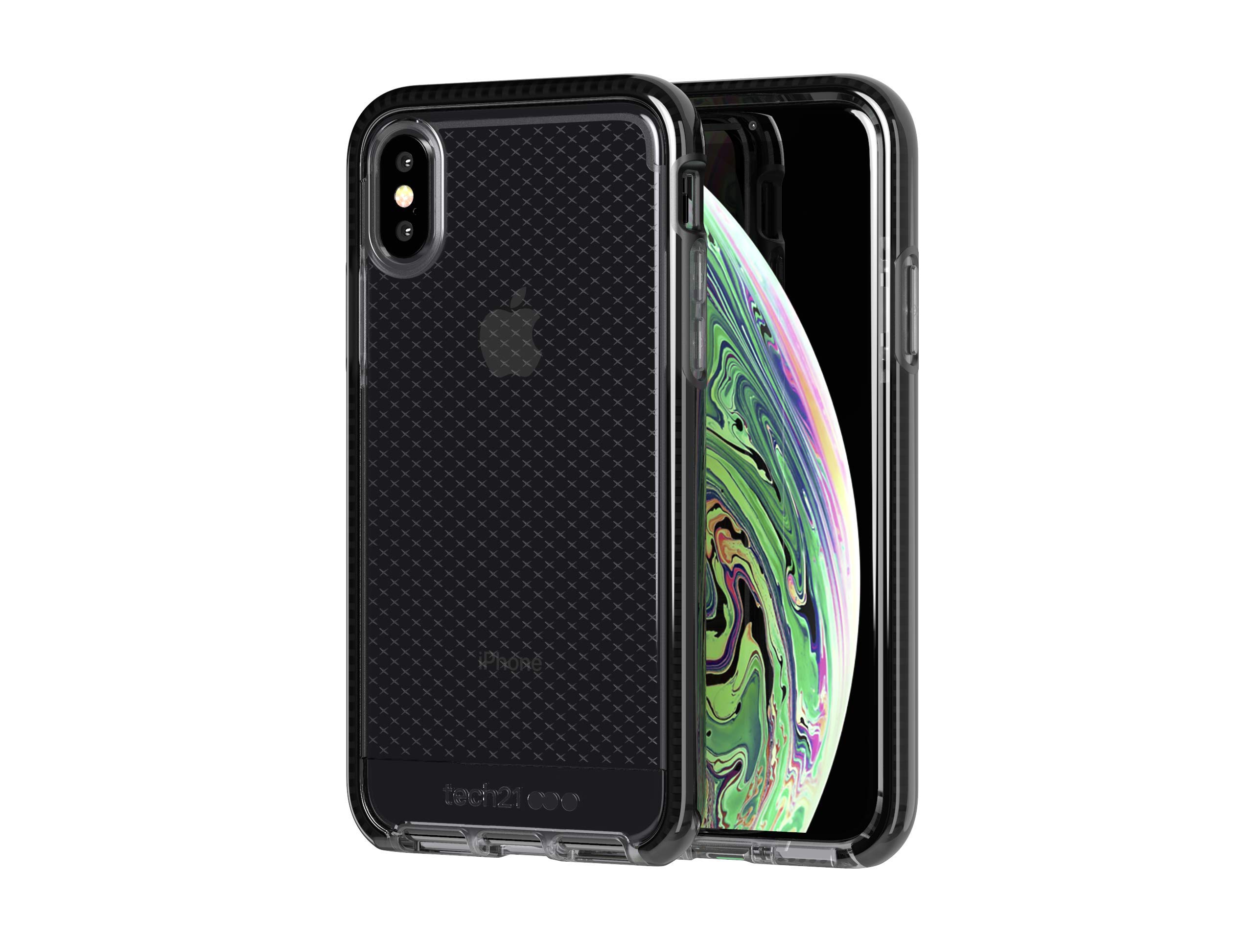 tech21 - Evo Check Case for Apple iPhone Xs - Smokey/Black