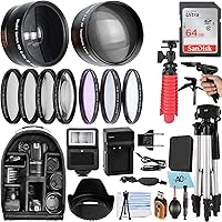 58mm Accessory Bundle for Canon EOS Rebel T7, T6, T5, T3, T100, 4000D, 2000D, 3000D and More with 64GB SanDisk Memory Card, Wide Angle Lens, Telephoto Lens, Tripod, Backpack, SDAB210412 58mm Accessory Bundle for Canon EOS Rebel T7, T6, T5, T3, T100, 4000D, 2000D, 3000D and More with 64GB SanDisk Memory Card, Wide Angle Lens, Telephoto Lens, Tripod, Backpack, SDAB210412