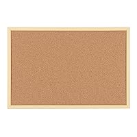 MasterVision Pastel Collection Cork Bulletin Board, Yellow Colored MDF Frame, Self-Healing Cork for Push Pins, 15.75