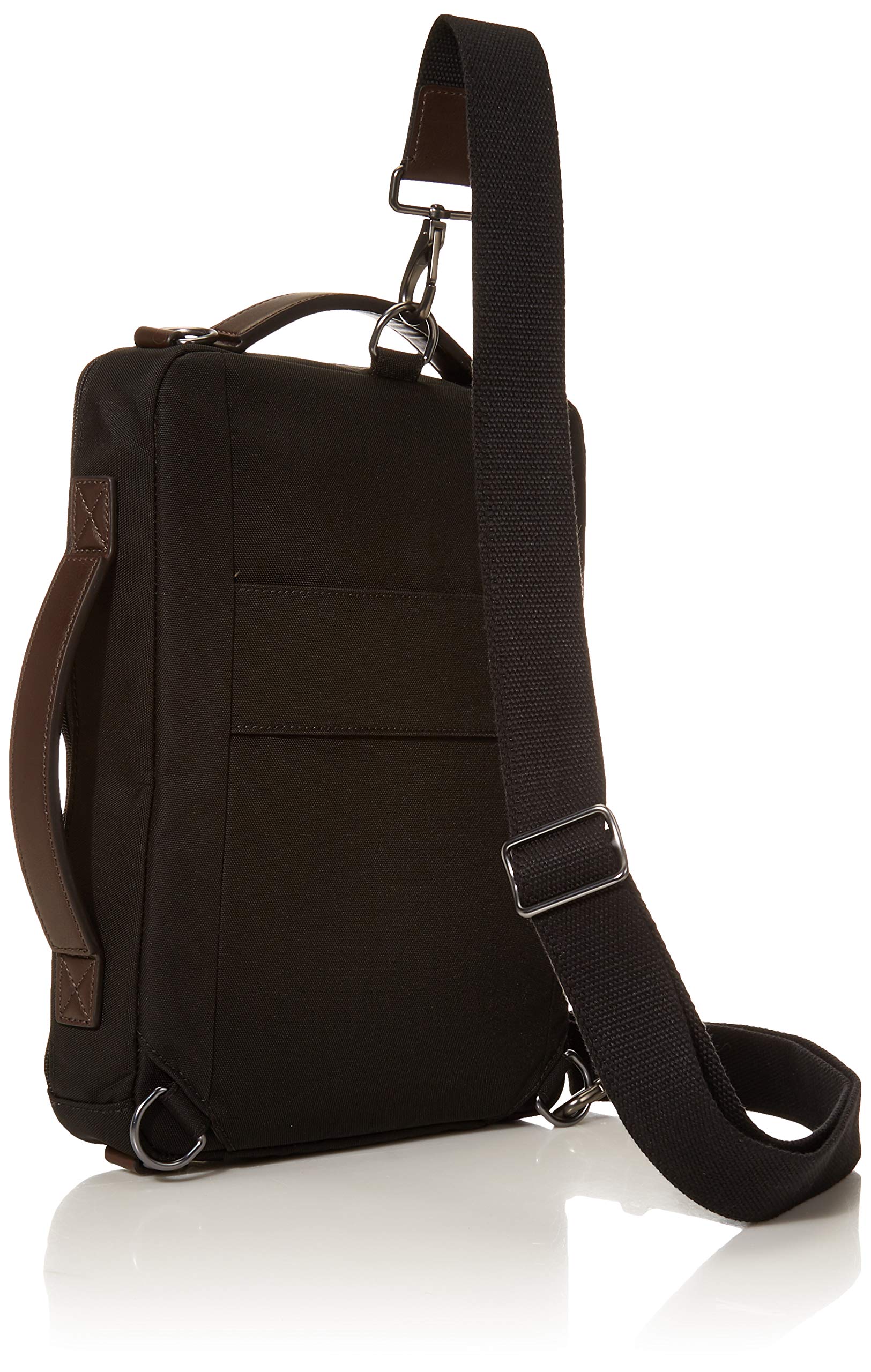 Fossil Men's Buckner Fabric Small Convertible Travel Backpack and Briefcase Messenger Bag, Black , (Model: MBG9475001)