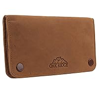 Tan Tobacco Pouch with Stud Fastener