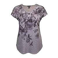 LEEBE Women and Plus Size Dolman Short Sleeve Print Top (Small-5X)