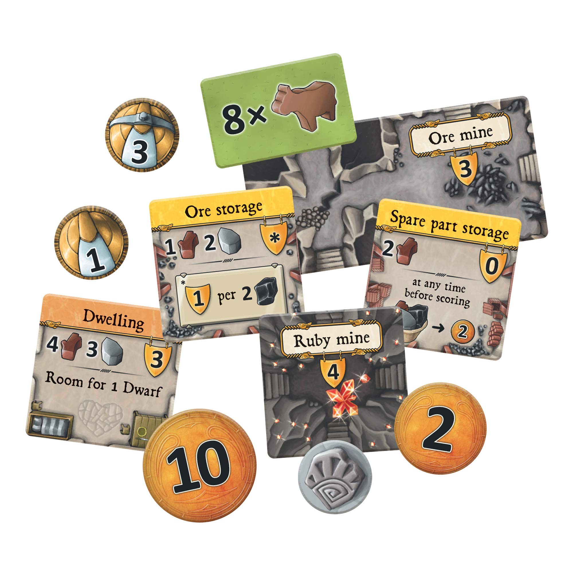 Mayfair Games The Cave Farmers Board Game (Base Game) Cooperative Farming Game Strategy Game for Adults and Kids Ages 12+ 1-7 Players Average Playtime 30-210 Minutes Made by Lookout Games