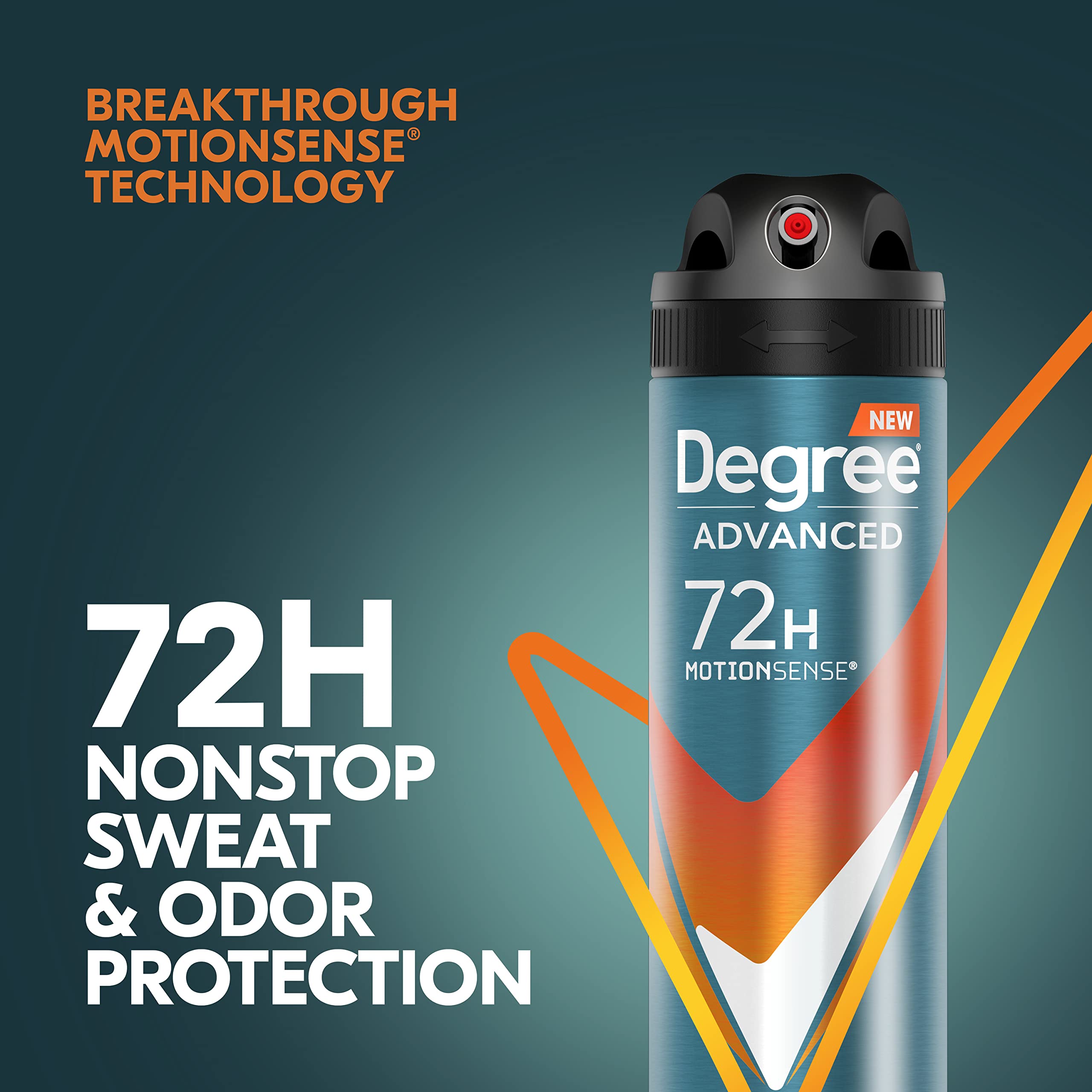 Degree Men Advanced Antiperspirant Deodorant Dry Spray Adventure 72-Hour Sweat and Odor Protection Deodorant For Men With MotionSense Technology 3.8 oz