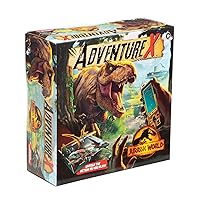 AdventureX Jurassic World Dinosaur-Themed Escape Room Single Use Board Game, Box is Part of The Game, for Kids Ages 8 and Up