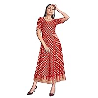 Indian Kurti for Womens || Rayon Foil Printed Kurta Kurtis Dress For Women Tops Tunic