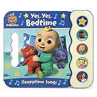 Cocomelon Yes, Yes Bedtime 5-Button Song Book: Sing and Read Toy Book with JJ and Friends, Ages 2-7