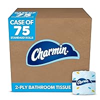 P&G PROFESSIONAL Charmin Toilet Paper Bulk for Businesses, Individually Wrapped for Commercial Use, 2-ply Standard Roll with 450 Sheets/Roll (Case of 75)