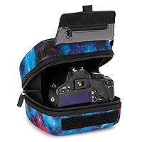 USA Gear DSLR Camera Sleeve with Molded EVA Hard Shell Camera Case Protection, Quick Access Opening, Padded Interior and Rubber Coated Handle-Compatible with Nikon, Canon, Olympus and More (Galaxy)
