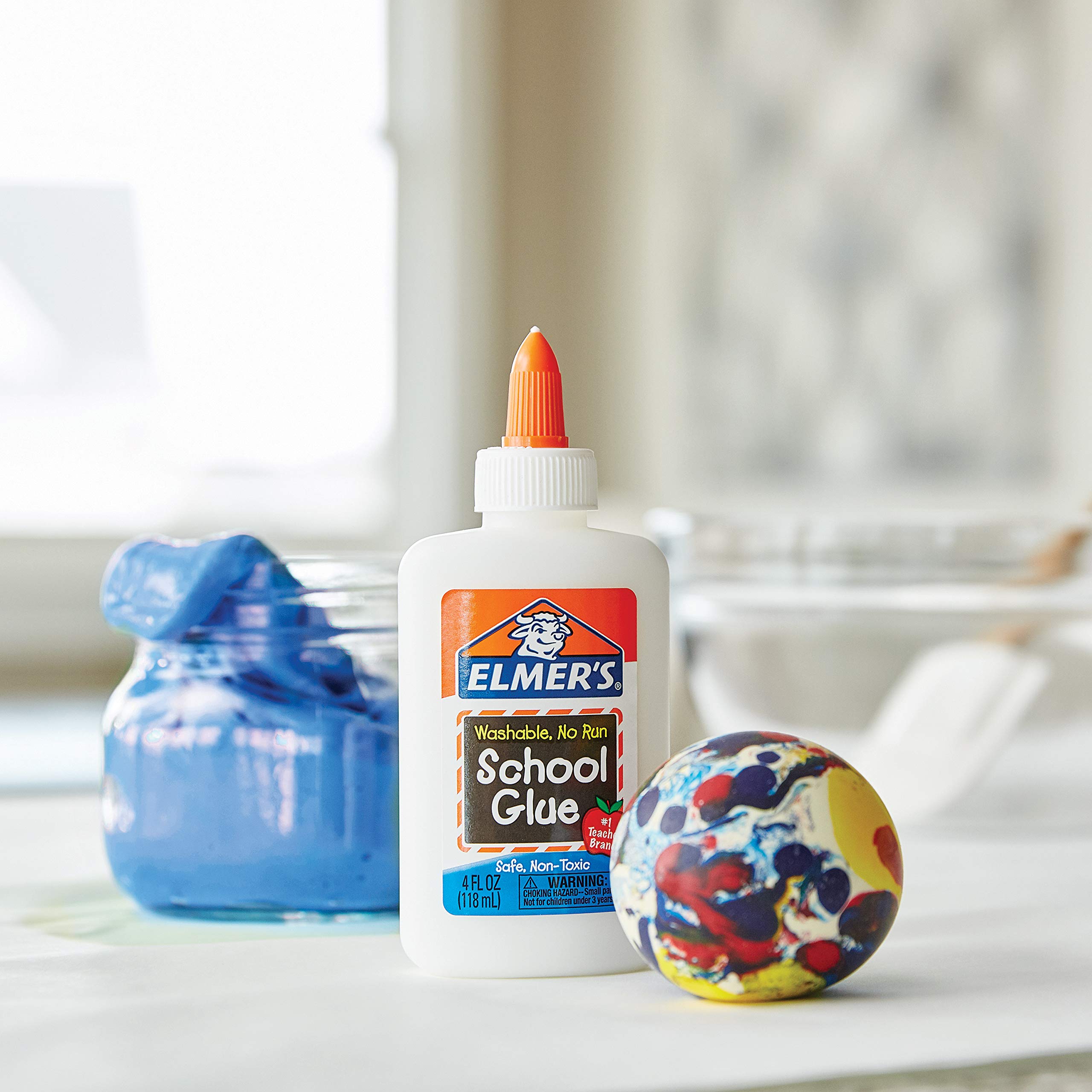 Elmer's Liquid School Glue, Washable, 4 Ounces Each, 12 Count - Great for Making Slime